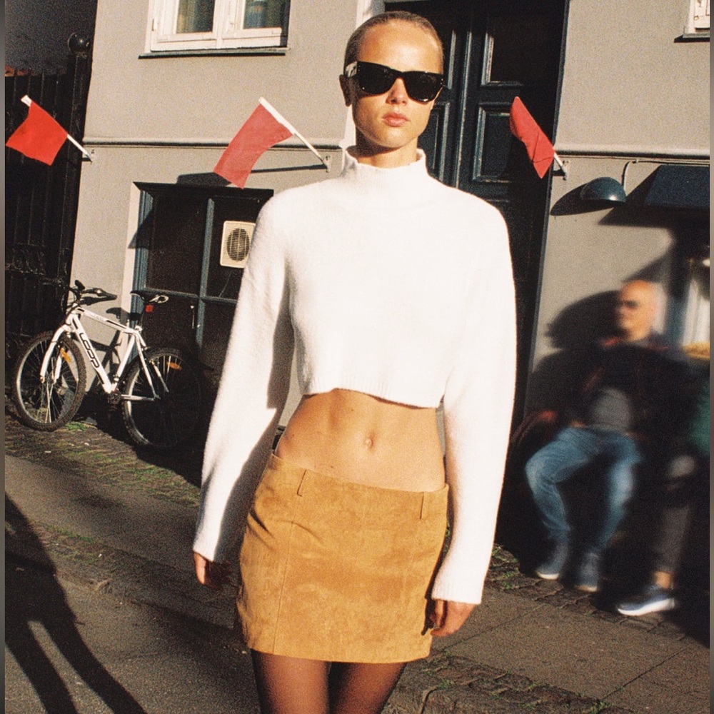 Zara Suede Mini Skirt
